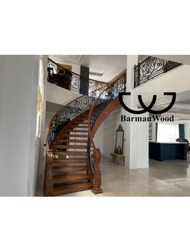 پله گرد دومحور ورق، شاخته شده با چوب راش 